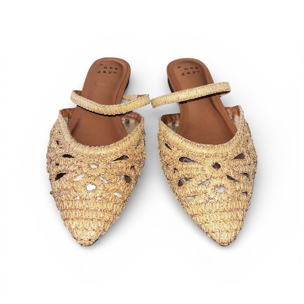 a new day Gold Woven Flats - Picture 2 of 4